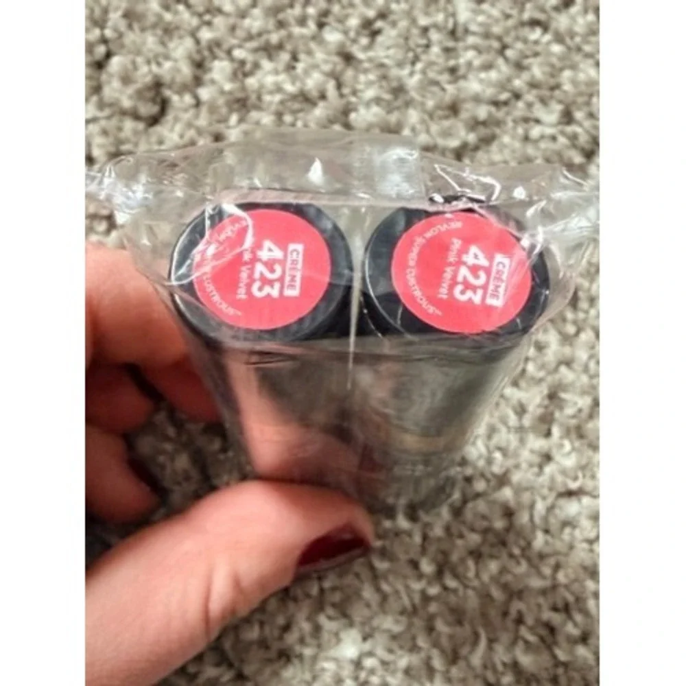 Revlon Super Lustrous‎ Lipstick 423 Pink Velvet Creme 2 Pack New Sealed